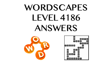 Wordscapes Level 4186 Answers