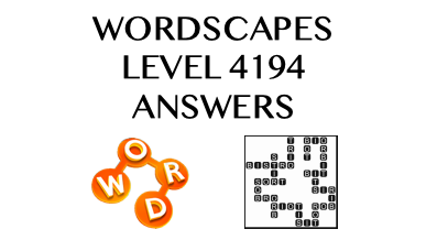 Wordscapes Level 4194 Answers