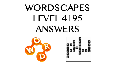 Wordscapes Level 4195 Answers