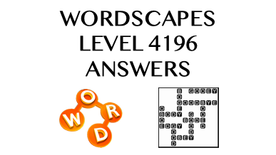 Wordscapes Level 4196 Answers
