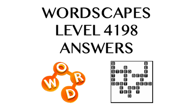 Wordscapes Level 4198 Answers
