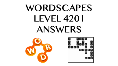 Wordscapes Level 4201 Answers