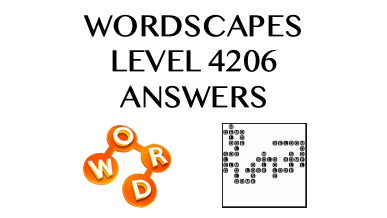 Wordscapes Level 4206 Answers