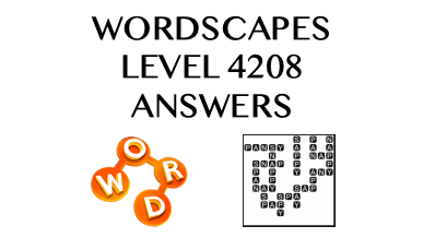 Wordscapes Level 4208 Answers