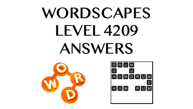 Wordscapes Level 4209 Answers