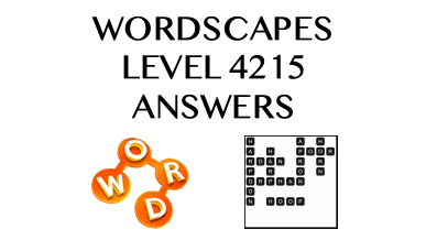 Wordscapes Level 4215 Answers