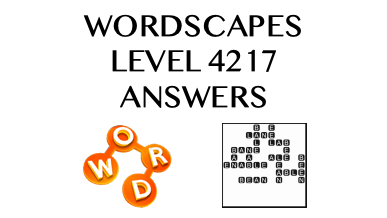 Wordscapes Level 4217 Answers