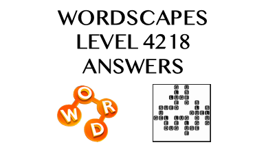 Wordscapes Level 4218 Answers