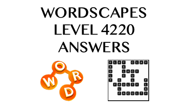 Wordscapes Level 4220 Answers