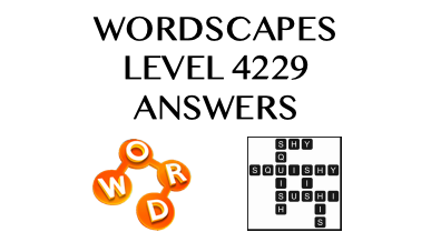 Wordscapes Level 4229 Answers