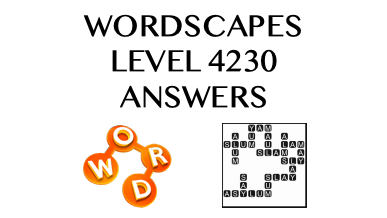 Wordscapes Level 4230 Answers