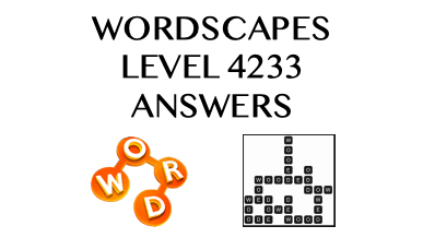 Wordscapes Level 4233 Answers