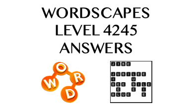 Wordscapes Level 4245 Answers