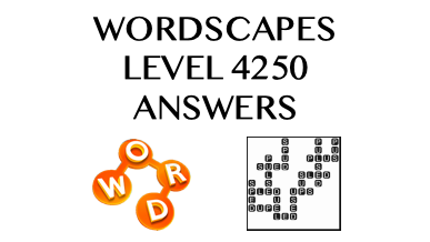 Wordscapes Level 4250 Answers