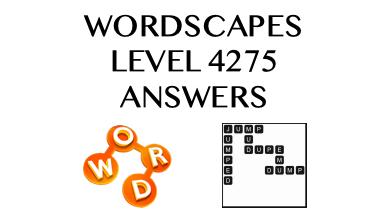 Wordscapes Level 4275 Answers