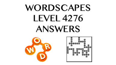 Wordscapes Level 4276 Answers
