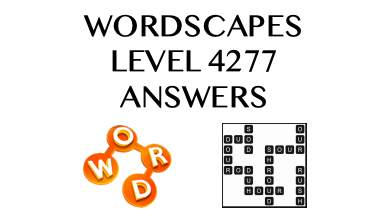 Wordscapes Level 4277 Answers