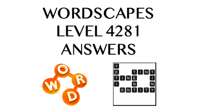 Wordscapes Level 4281 Answers
