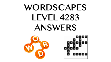 Wordscapes Level 4283 Answers