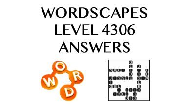 Wordscapes Level 4306 Answers