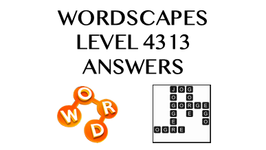 Wordscapes Level 4313 Answers