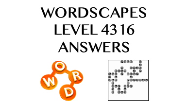 Wordscapes Level 4316 Answers