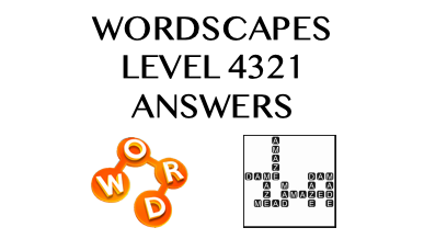 Wordscapes Level 4321 Answers