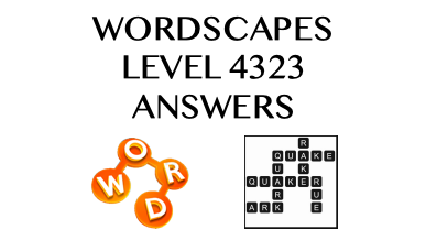 Wordscapes Level 4323 Answers