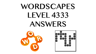 Wordscapes Level 4333 Answers