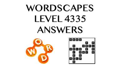 Wordscapes Level 4335 Answers