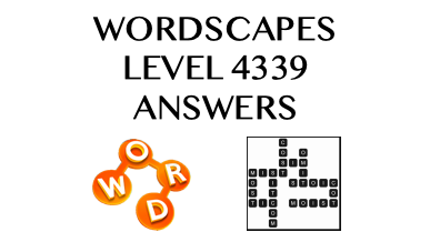 Wordscapes Level 4339 Answers