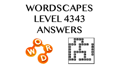 Wordscapes Level 4343 Answers