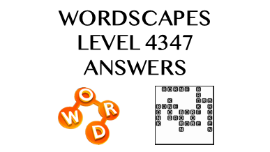 Wordscapes Level 4347 Answers