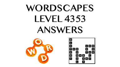 Wordscapes Level 4353 Answers