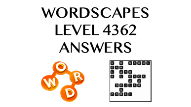 Wordscapes Level 4362 Answers