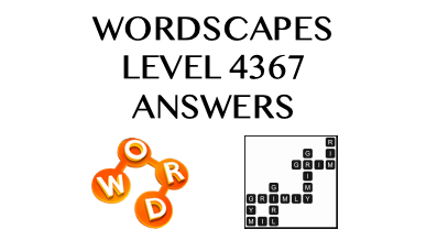 Wordscapes Level 4367 Answers