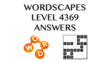 Wordscapes Level 4369 Answers