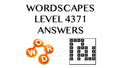 Wordscapes Level 4371 Answers