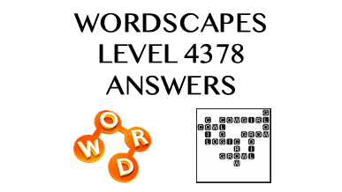 Wordscapes Level 4378 Answers