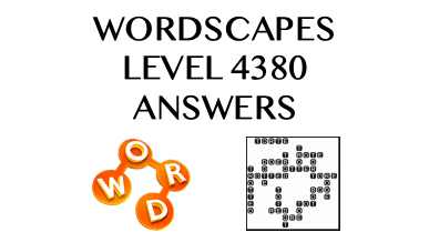 Wordscapes Level 4380 Answers