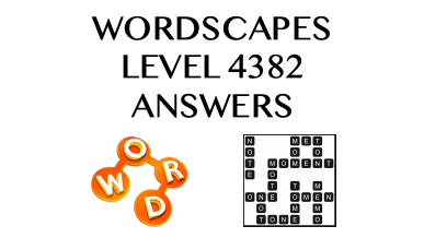 Wordscapes Level 4382 Answers