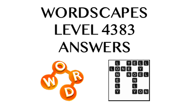 Wordscapes Level 4383 Answers