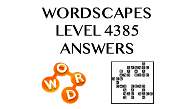 Wordscapes Level 4385 Answers