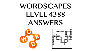 Wordscapes Level 4388 Answers