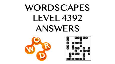 Wordscapes Level 4392 Answers