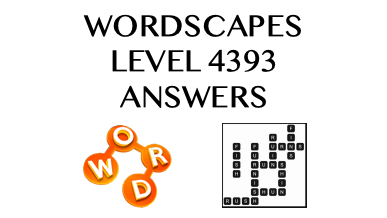 Wordscapes Level 4393 Answers