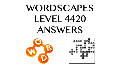 Wordscapes Level 4420 Answers
