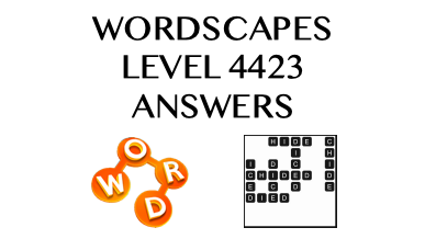 Wordscapes Level 4423 Answers