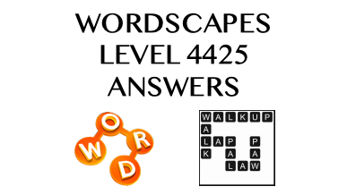 Wordscapes Level 4425 Answers