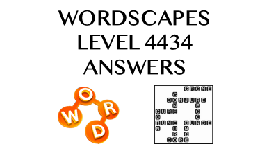 Wordscapes Level 4434 Answers
